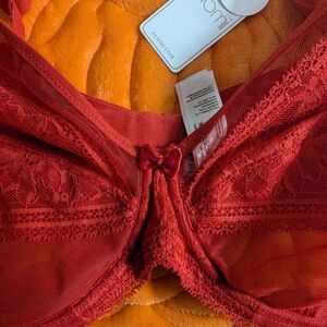 👙Elomi UnderWire Red Lace Bra